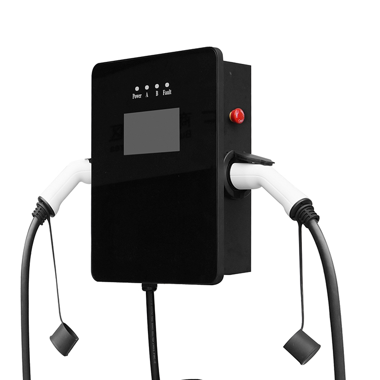 Wholesale Price 22KW Wallbox plug & play Type 2 Charging Electric Car Charger Station electric vehicle charging outlet 2 socket
